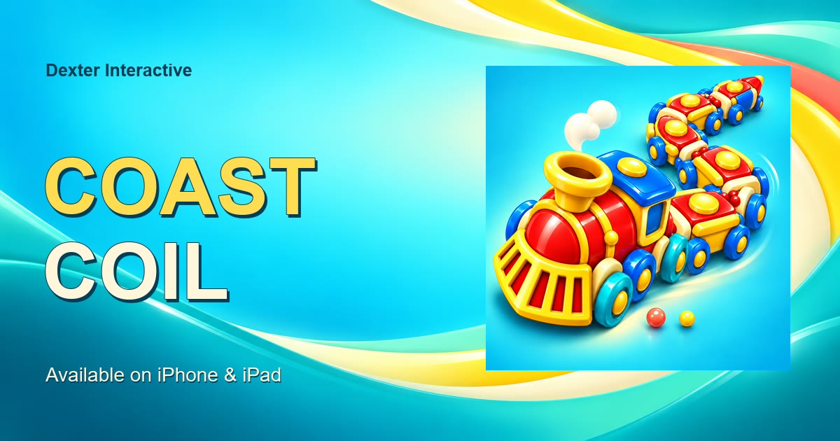 Coastcoil promotional banner with the approved toy train artwork